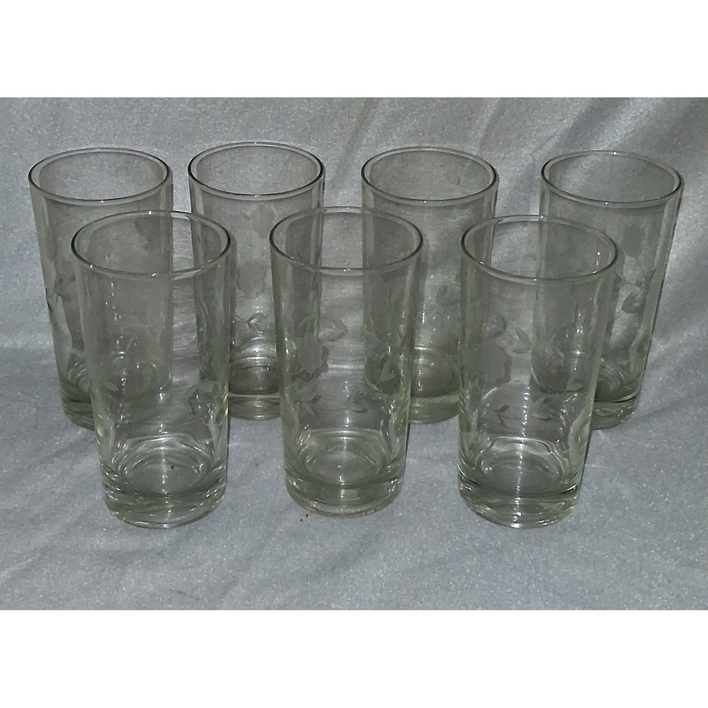 7‎ Javit 190-1 Collection Etched Tumbler Glasses 12 oz - Picture 2 of 6